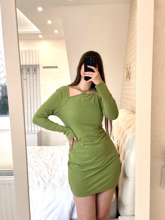 Primark жіноча сукня сексуальна міні салатова женское красивое платье