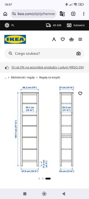 Regał hemnes ikea