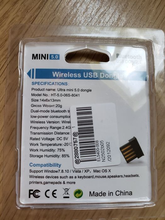 Адаптер Bluetooth USB 5.0 mini