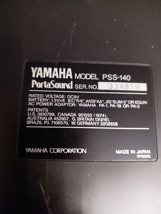 Teclado Yamaha PSS 140