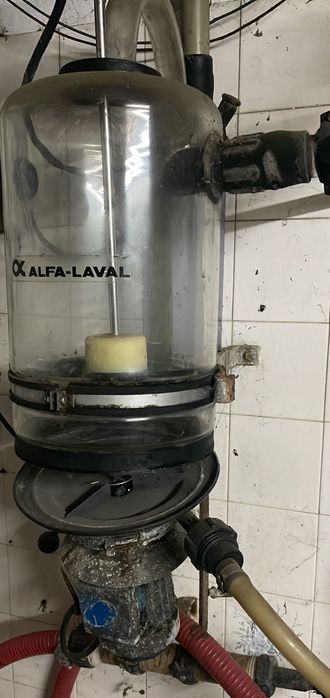 Frasco descarregador de leite