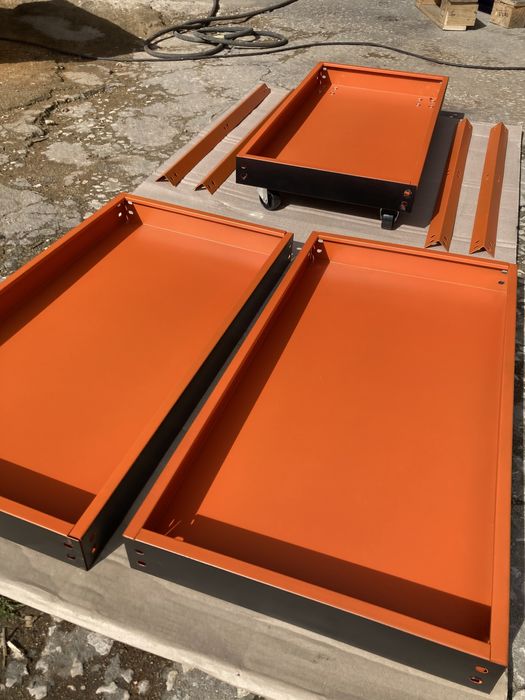 Carrinho trolley e estante de apoio oficina, garagem ou outro negócio