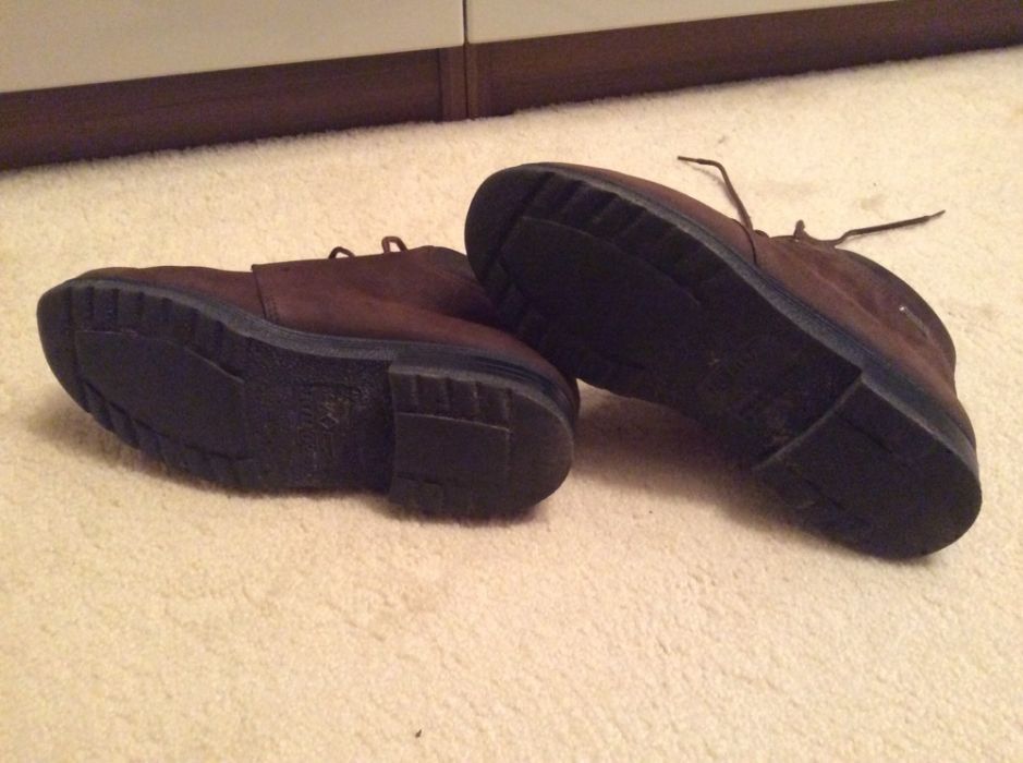 Wygodne butki z naturalnej irchy -NUBUKU, jak NOWE, górskie,niemieckie