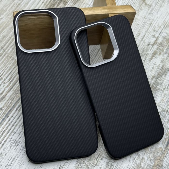 Чохол тонкий Kevlar Carbon MagSafe на iPhone 16 Pro/ 16 Pro Max Чехол