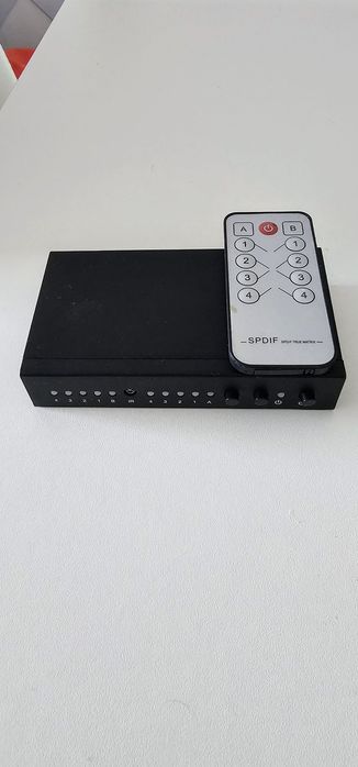 Splitter audio digital Toslink 4x2