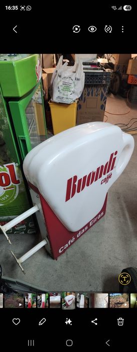 Reclame Luminoso Buondi antigo (têm um buraco foto2)