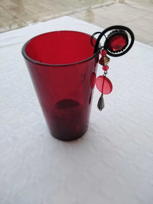 Copo Vermelho Castiçal