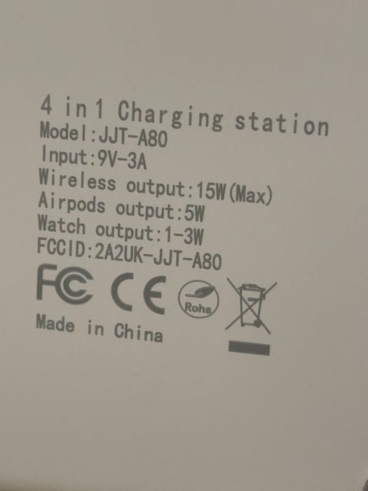 Ładowarka bezprzewodowa 4w1 15Wat QC 3.0