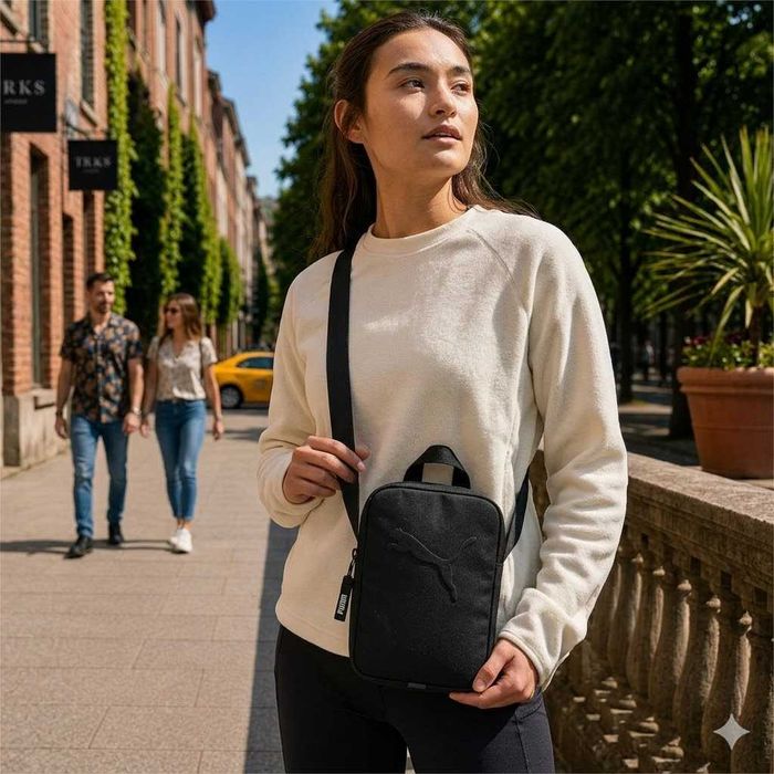 Оригінальна сумка puma через плече чорна кросбоді унісекс