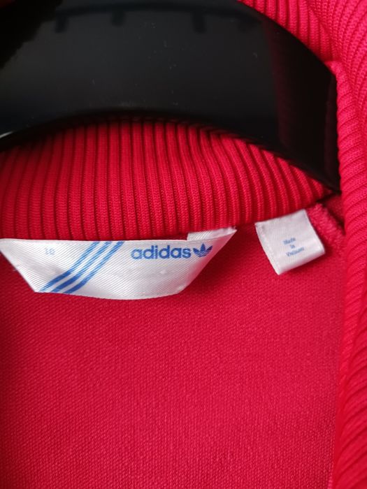 Czerwona bluza adidas rozm. S/M
