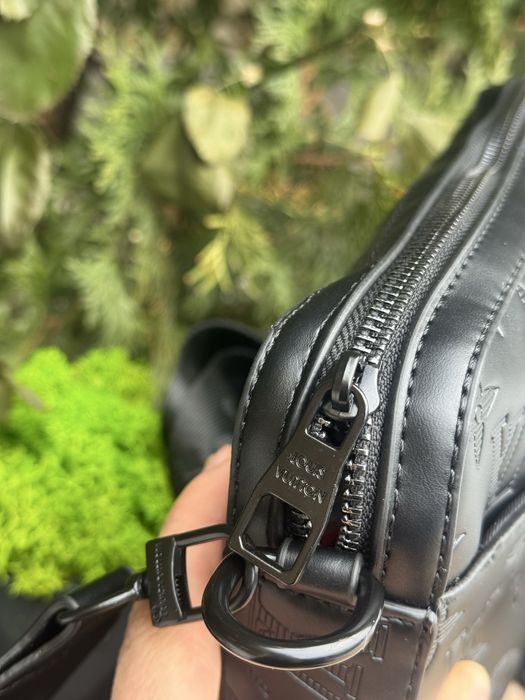 Сумка Louis Vuitton 2в1 чорна барсетка LV месенджер Луи Витон Лв