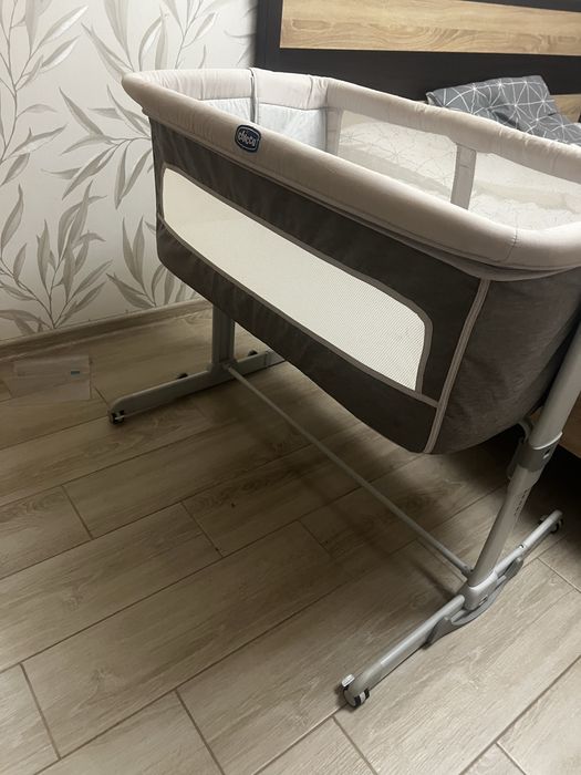Дитяче ліжечко Chicco Next2Me Magic Grey