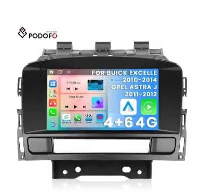 Rádio Android 7" Opel Astra J 2011-14 Carplay GPS Wifi 4/64GB NOVO