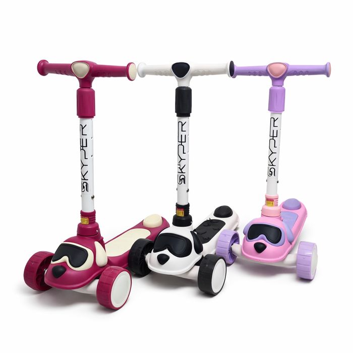 Самокат трехколесный детский с подсветкой и музыкой от 2 до 6 лет