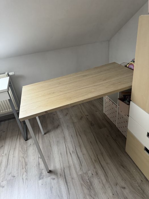 biurko blat z nóżkami ala drewniany