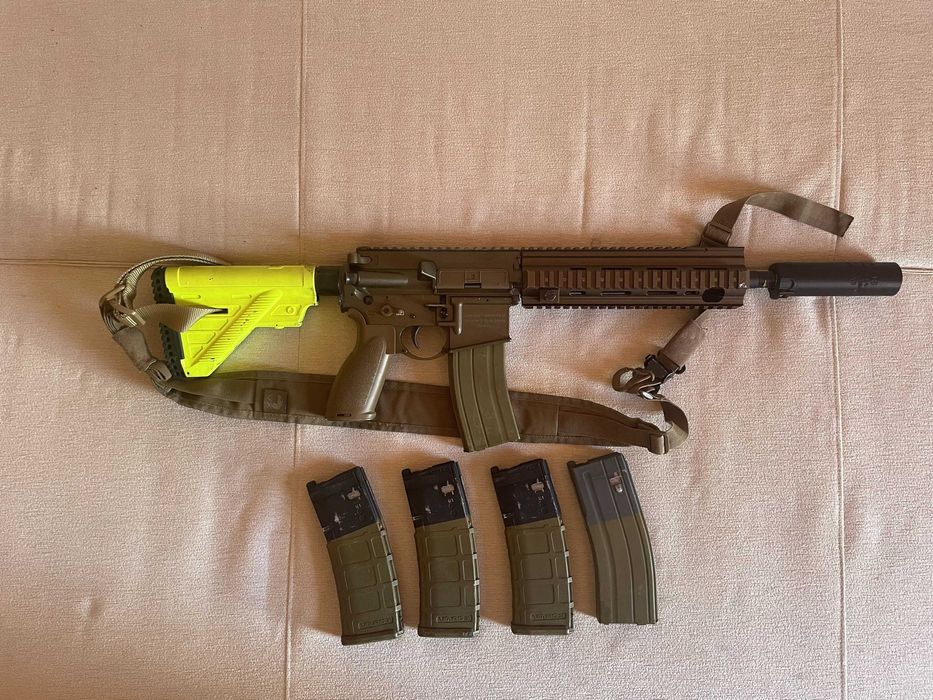Réplica de Airsoft - VFC HK416 A5 GBBR Gen 3 + 5 Carregadores Estanques ...