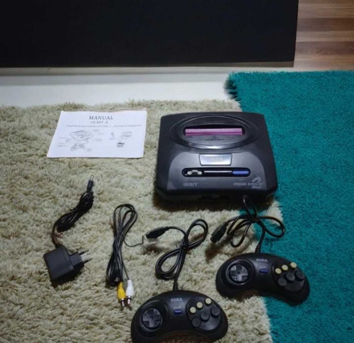 Приставка ігрова з 2 джойстиками приставка для телевізора sega