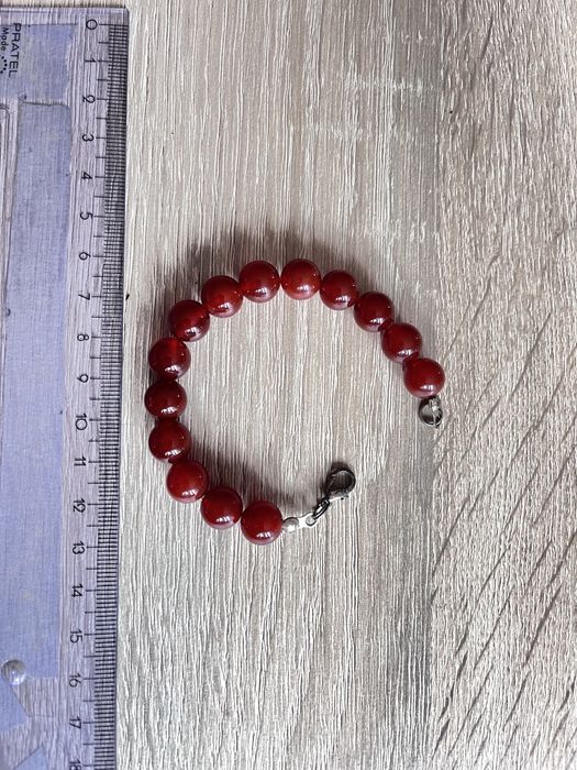 Bransoletka z korali czerwonych
