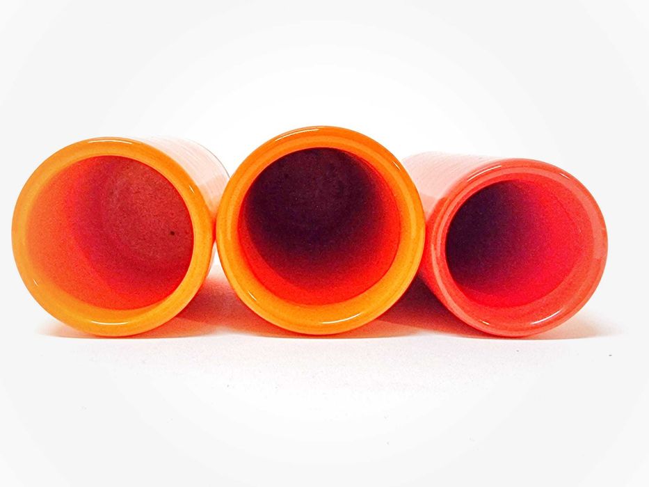 3 vasos de cerâmica Sicart Pino Spagnolo Space Age Italia anos 70