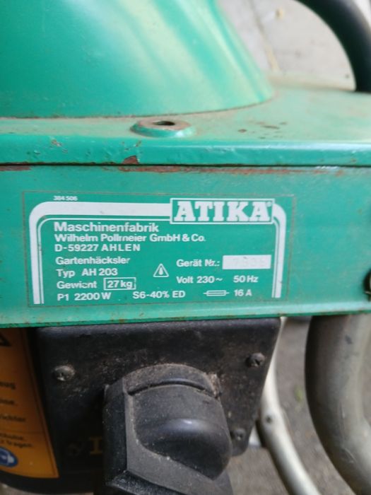 Rębak do gałęzi firmy Atika