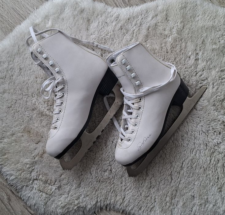 Łyżwy damskie 38 białe