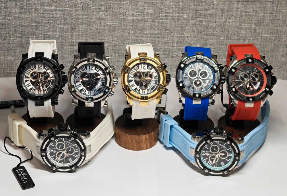 Чоловічий годинник Elini Barokas Gladiator Swiss Chrono Sapphitek 46.5