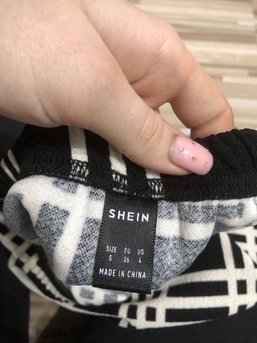 Spódnica w kratę mini Shein S