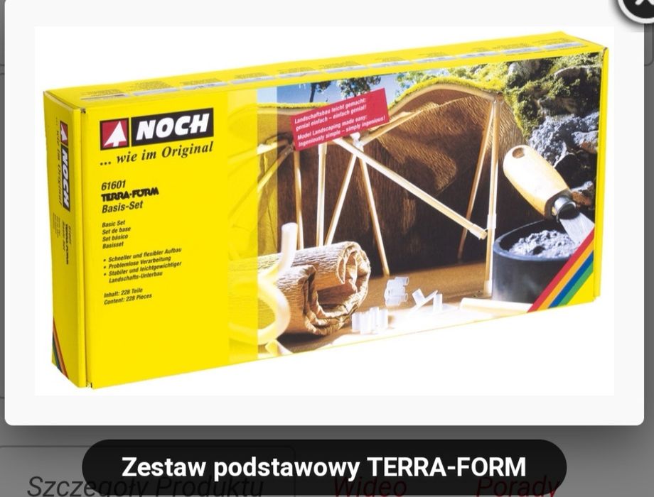 Zestaw do budowy makiety kolejowej Noch. Skala H0/TT