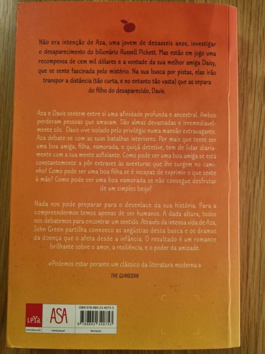 "Mil vezes adeus" de John Green