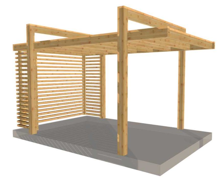 Pergola altana rzymska Portal 300x300cm wolnostojąca masywna