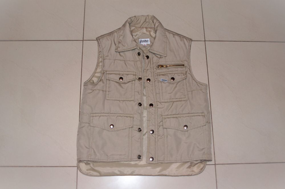 Bezrękawnik pikowany kieszenie 36 S