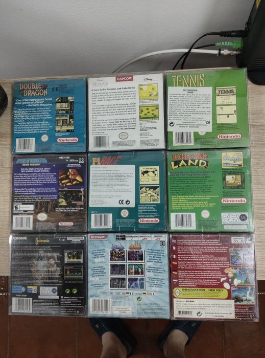 Jogos completos game Boy Castlevania, metroid, donkey Kong, tennis, F1 racing