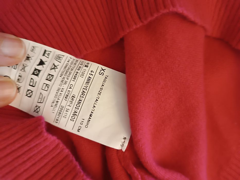 Casaco Benetton 4/5 anos