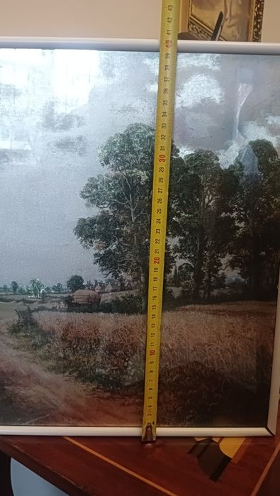 Картина "На дороге"  металло графика переливающаяся