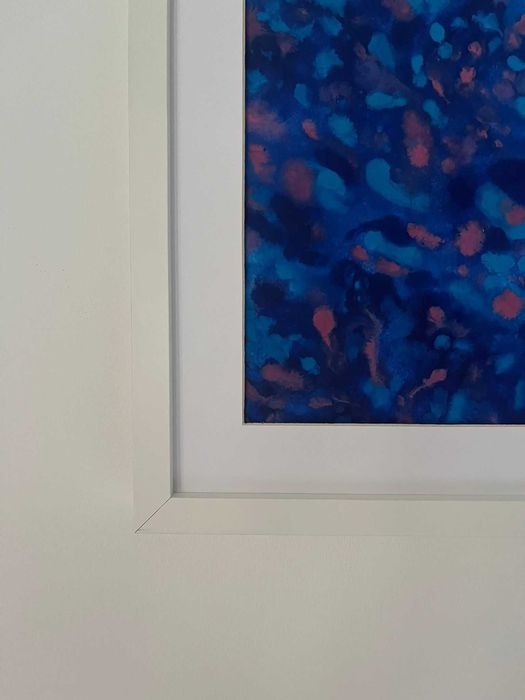 Pintura abstrata em aguarela