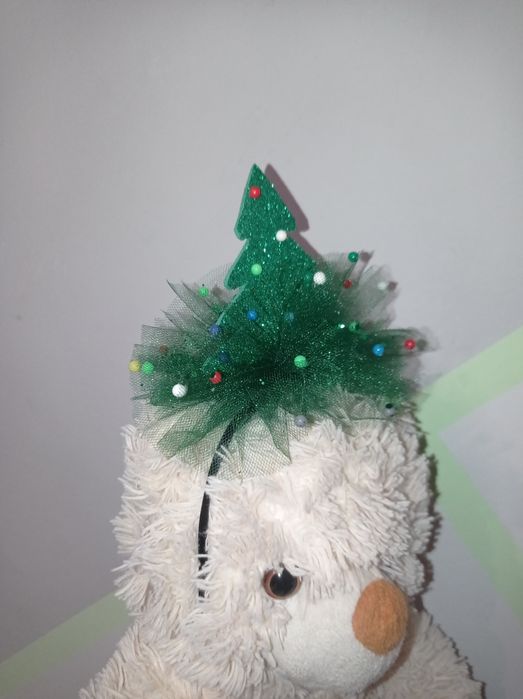 Новорічний обруч Ялинка. Дитячий обруч. Обідок