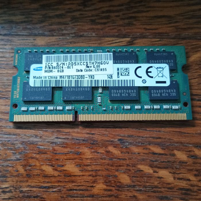 Pamiec RAM do laptopa modul 8GB DDR3 Samsung