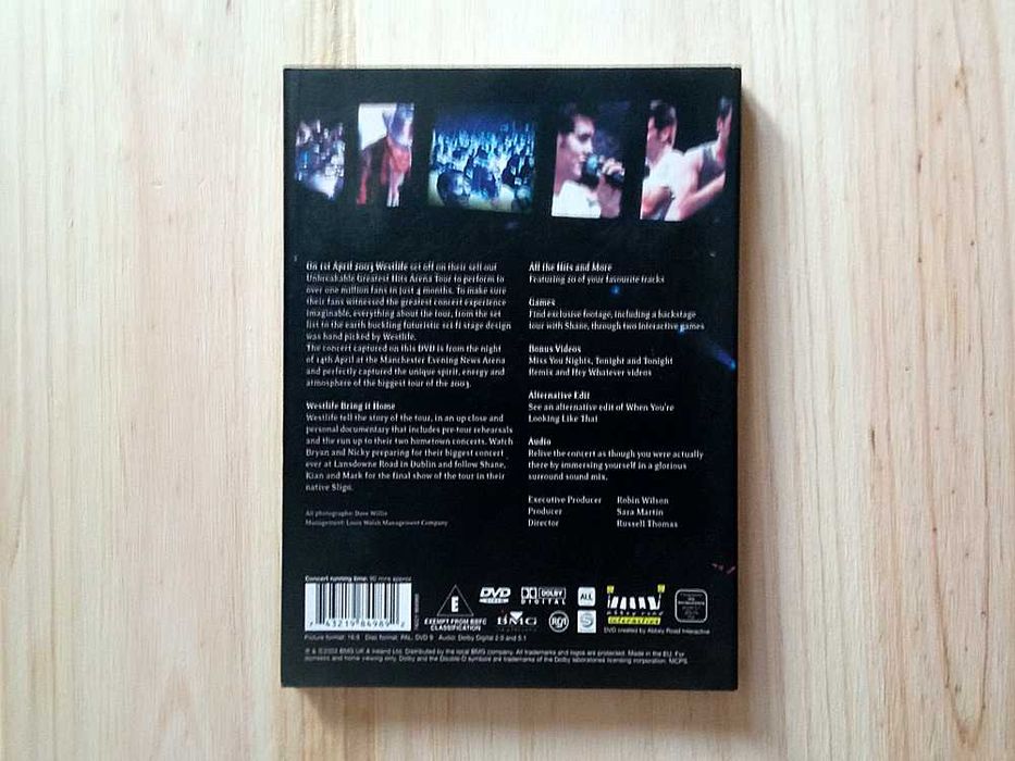 DVD Westlife - The Greatest Hits Tour