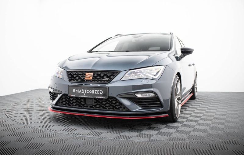 SPOILER / LIP DIANTEIRO V3 PARA SEAT LEON 5F FR / CUPRA 2017-2020