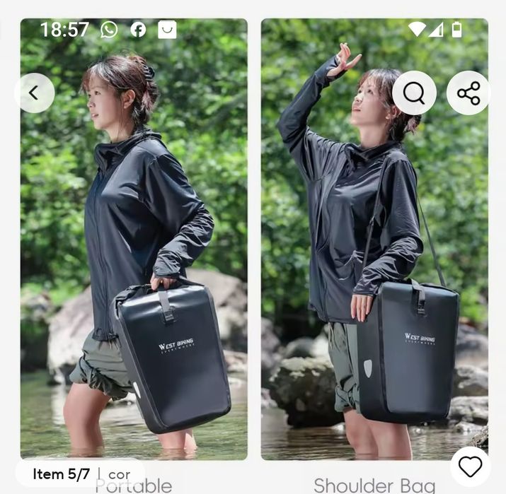 Mochila para bicicleta