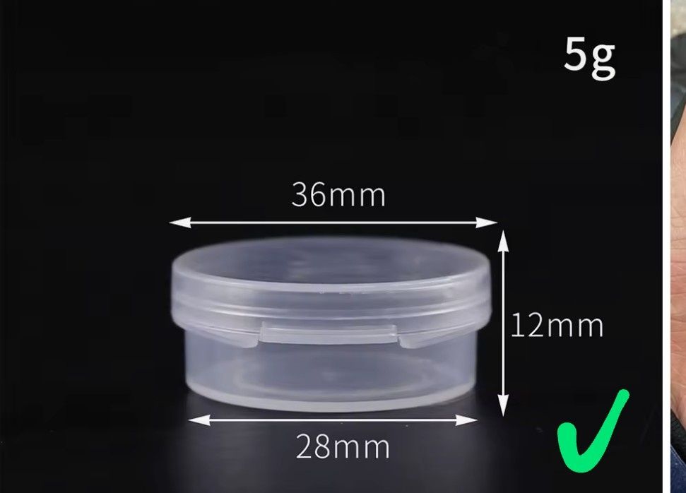 Frascos/potes em p.v.c/ caixinhas