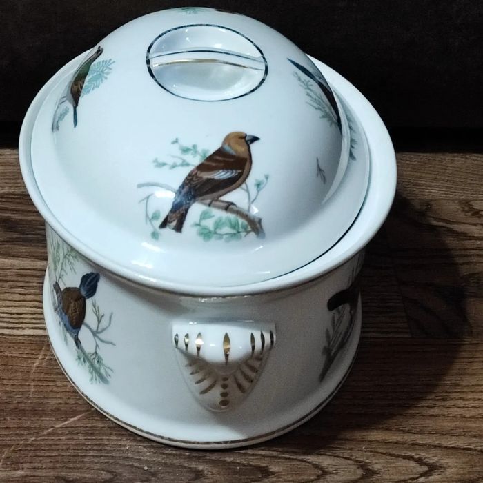 Огнеупорная фарфоровая кастрюля - террин Louis Lourioux France Le Faun