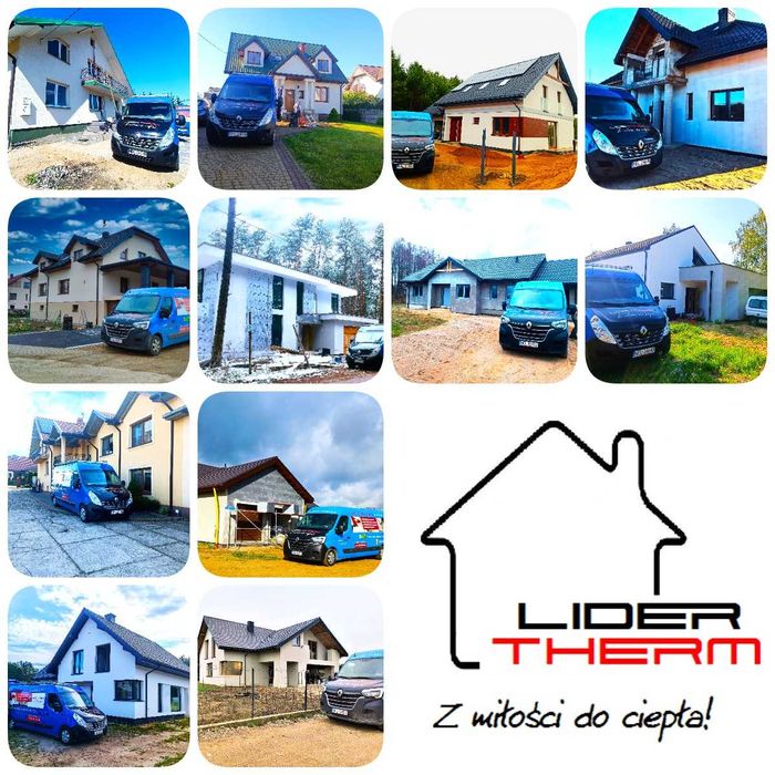 Ocieplenie poddasza celulozą i pianą PUR. Termowizja.