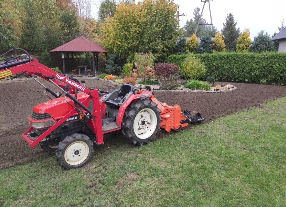 Usługi glebogryzarką separacyjną, niwelacja terenu, miniładowarka