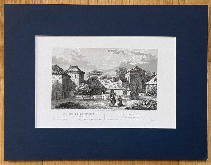 Dom Kopernika, Rycina XIX wiek, Frombork