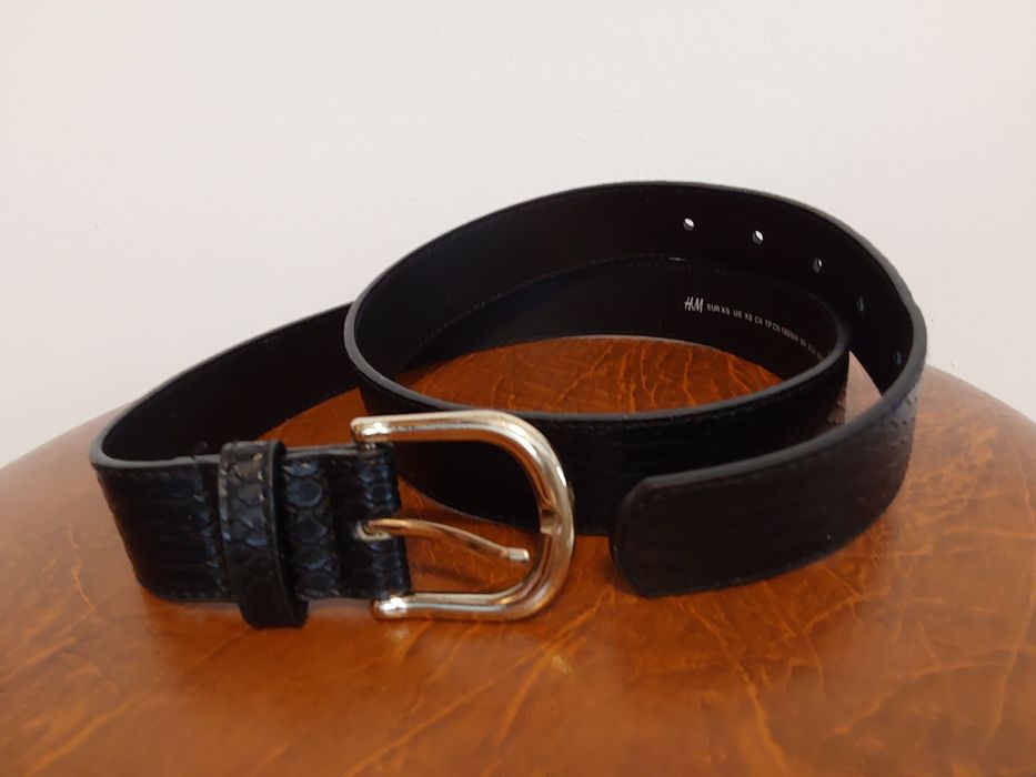 Pasek skóra ekologiczna  H&M Nowy