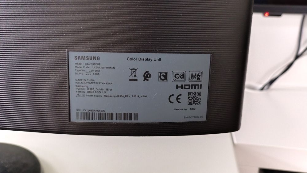 Monitor Samsung Curved