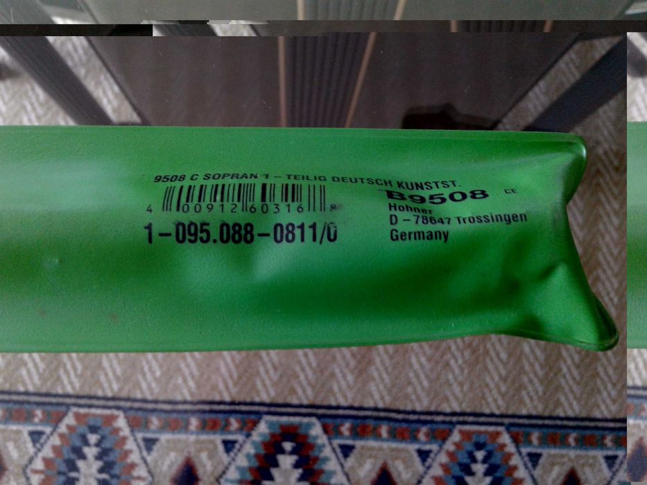 Flauta Hohner 9508 com capa verde, NOVA!