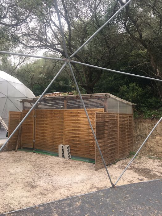Dome estrutura ferro 20m diam. 250m2 . Só para Sombra,cobertura Lycras extra para sombra