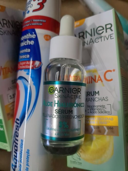 Lote Premium Garnier SkinActive - Skincare + Cuidados Orais (Tudo NOVO)